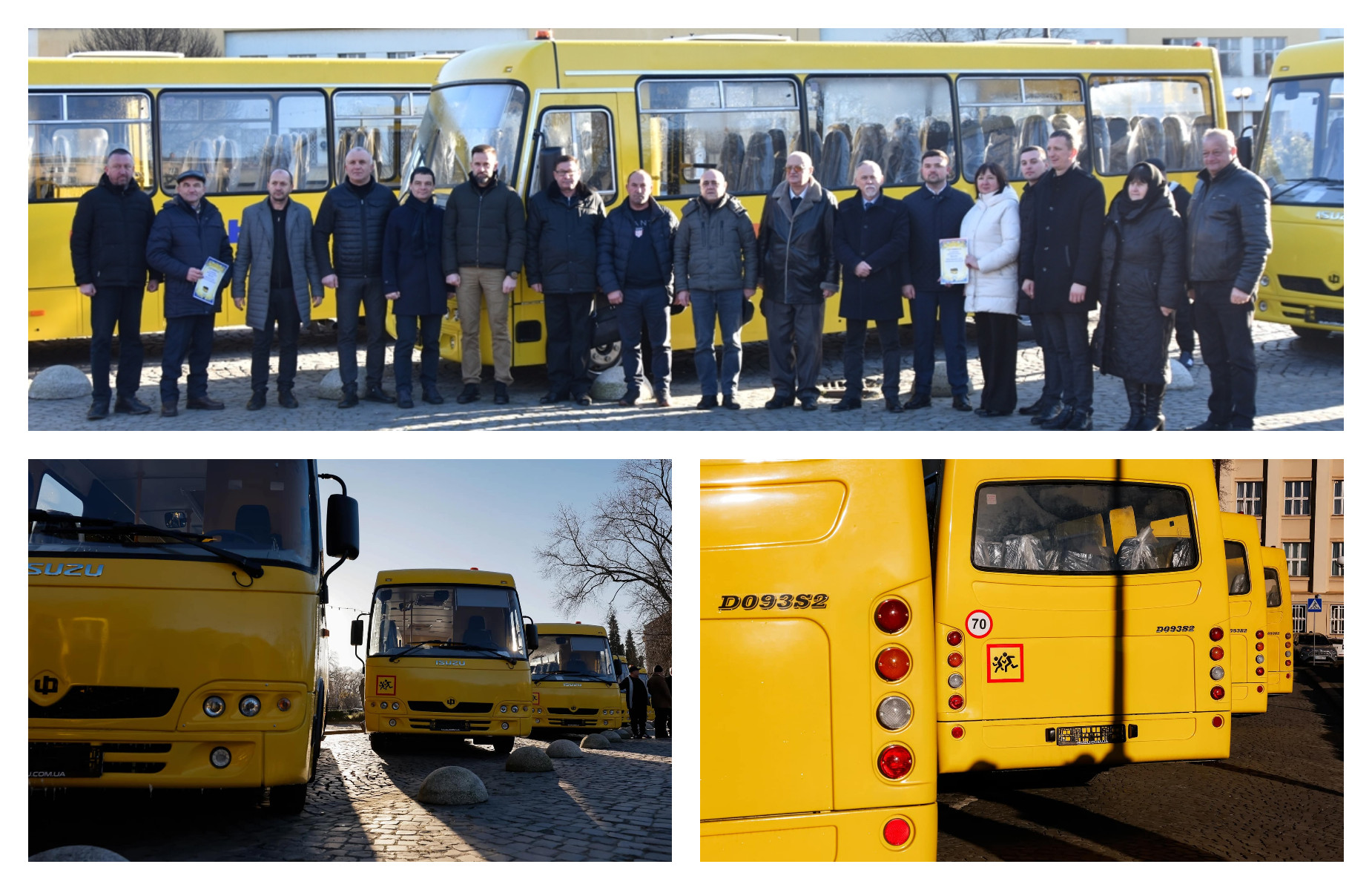 Сьогодні передали 7 нових шкільних автобусів освітянам і представникам територіальних громад краю