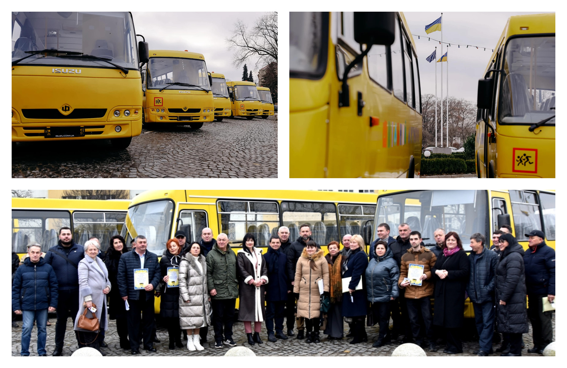 Сьогодні передали ще 7 нових шкільних автобусів освітянам і представникам територіальних громад краю