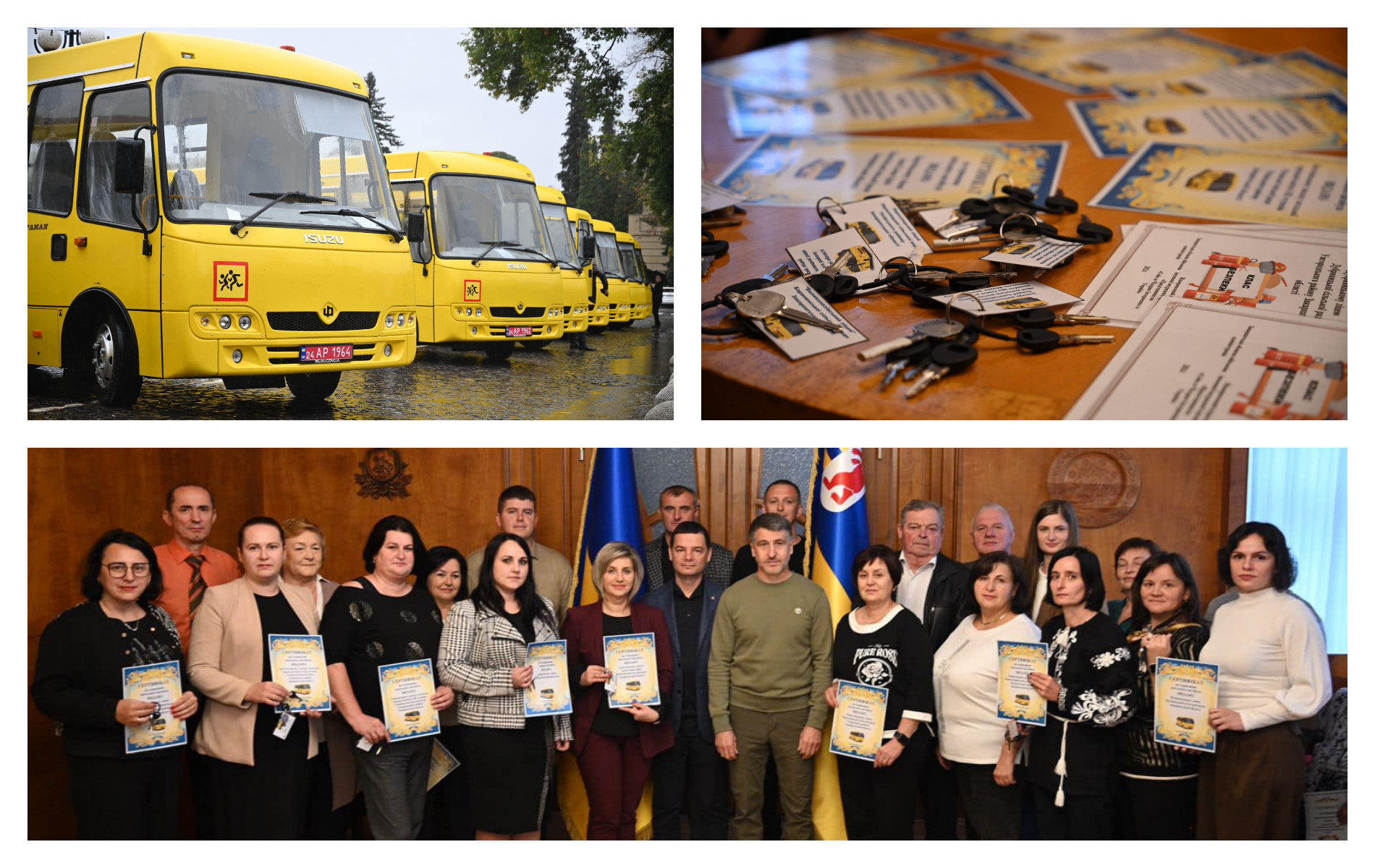 Девʼять закладів освіти Закарпаття отримали нові шкільні автобуси