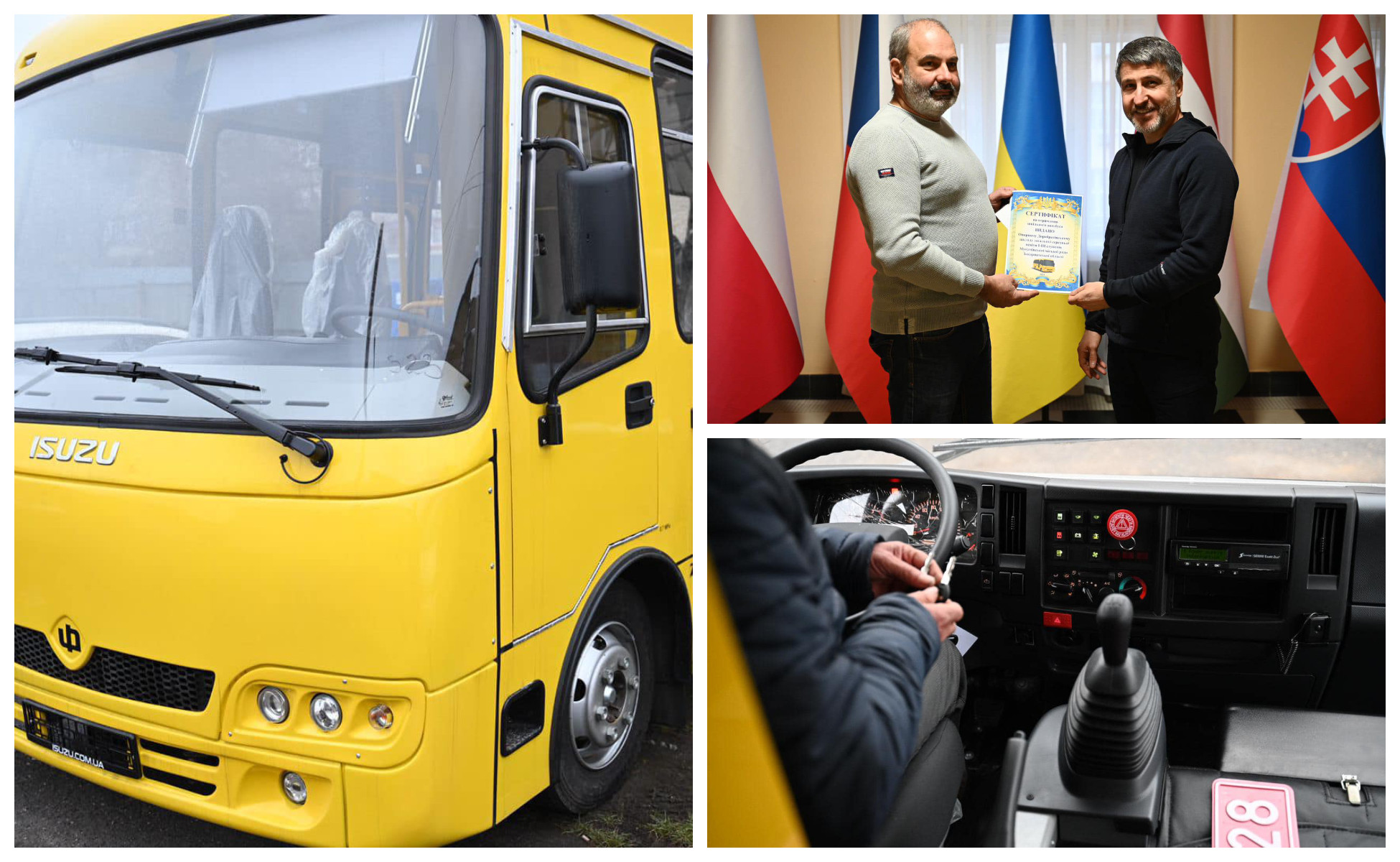 Одна зі шкіл Мукачівщини отримала новий автобус