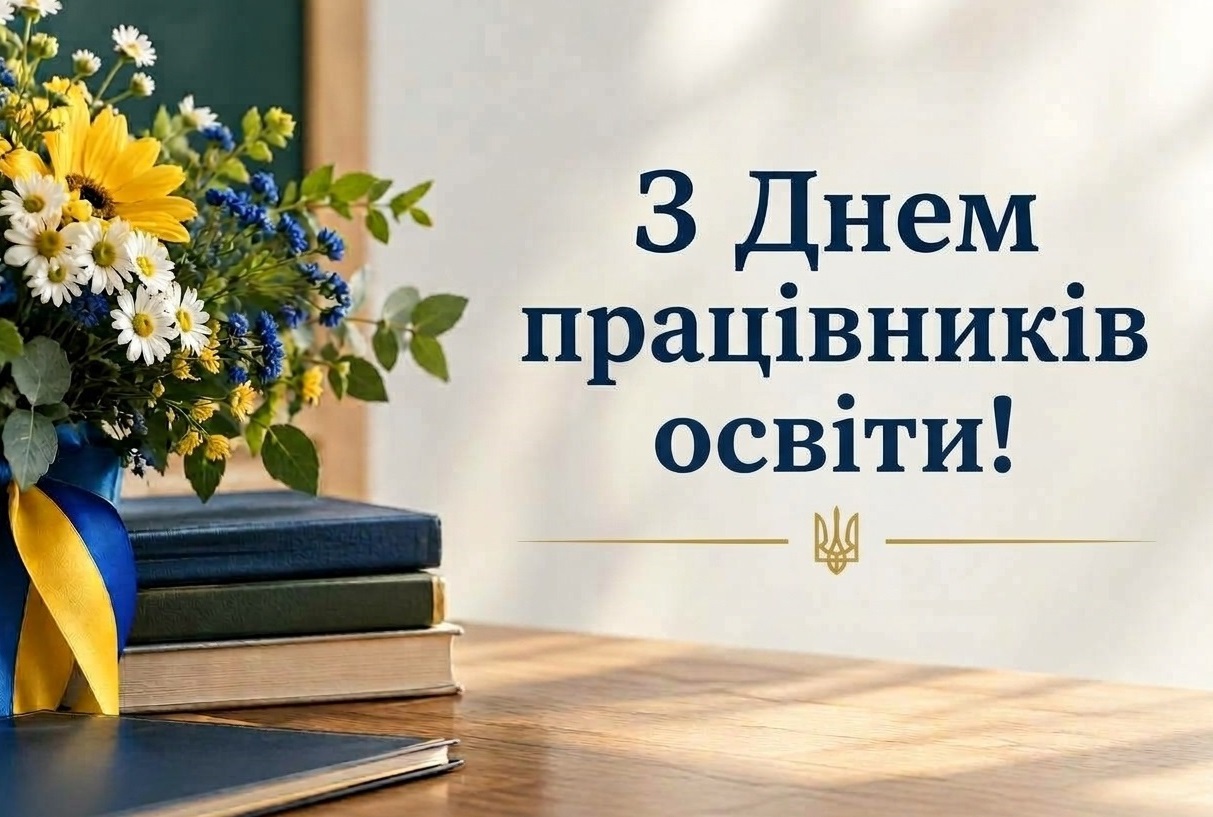 Шановні працівники освіти!  Щиро вітаємо вас із професійним святом!